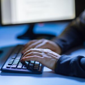 img of someone on a computer