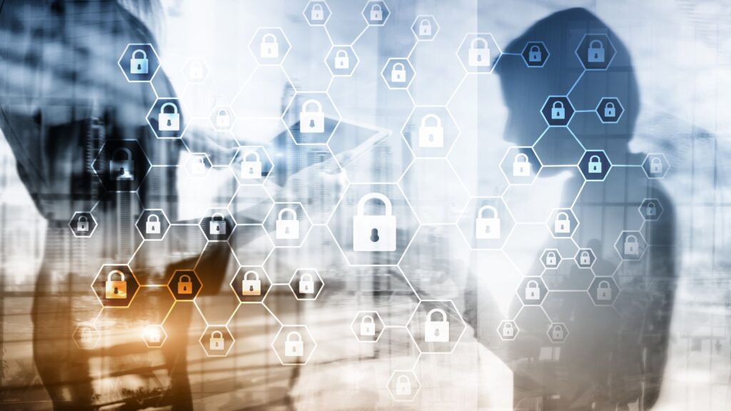 artistic digital rendering of computer security