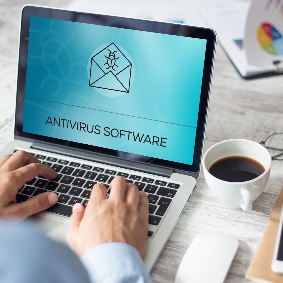 Running antivirus software on laptop